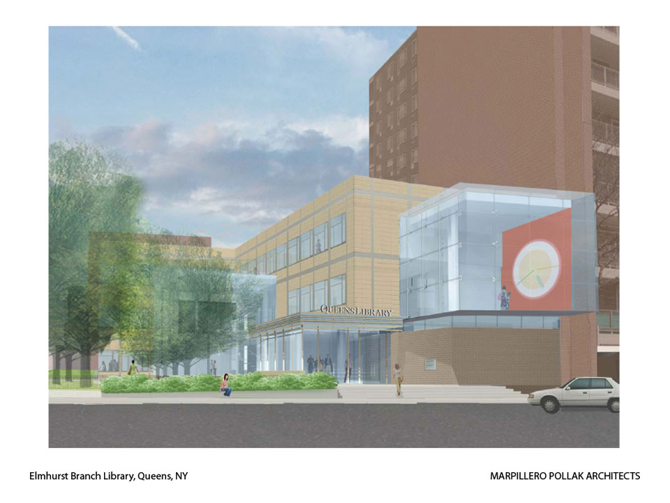 Chronicle Proposal Rendering for Queens Elmhurst Library